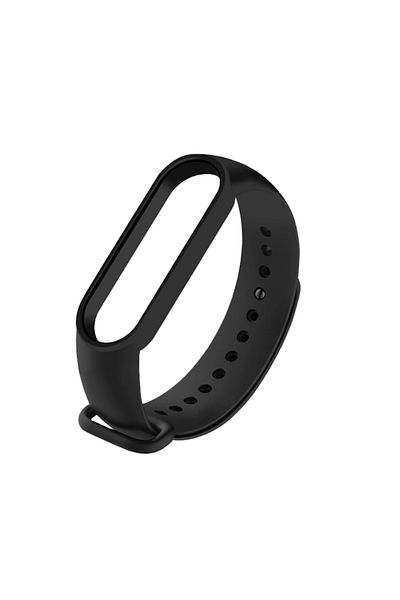 Dali Fitness Band Strap Compatible with Xiaomi Mi Band 7, Black Silicone