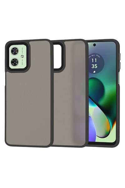 Dali Protective Case Compatible with Motorola Moto G54, HaloFrost, TPU, Black