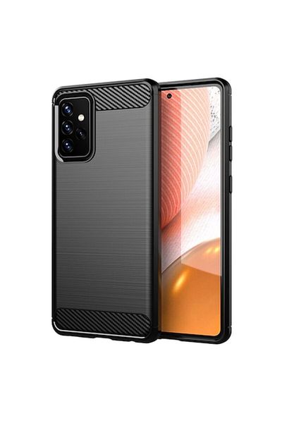Dali Protective Case Compatible with Samsung Galaxy A72 4G/5G, Carbon Silicone, Black