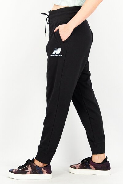 New Balance Women Sportswear Brand Logo Training Sweatpants, Black
