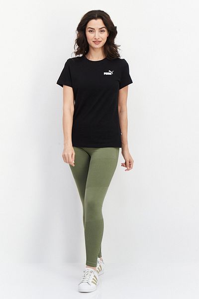 Puma Women Sportswear Fit Brand Logo Training T-Shirt, Black