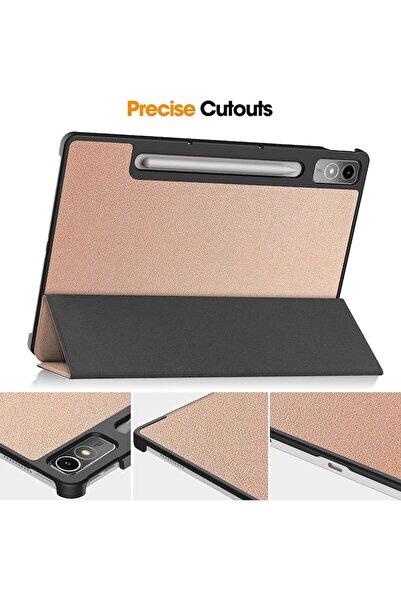 Dali Husă de protecție cu clapă pentru Lenovo Tab P12 cu suport, piele, multicoloră