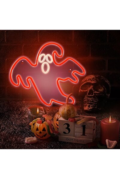 Dali Decoratiune LED perete in forma de Fantoma, lumina Rosie