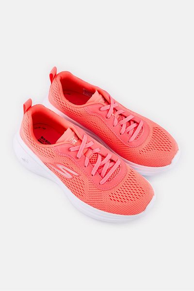 SKECHERS Women Go Run Fast Lace Up Running Shoes, Hot Pink
