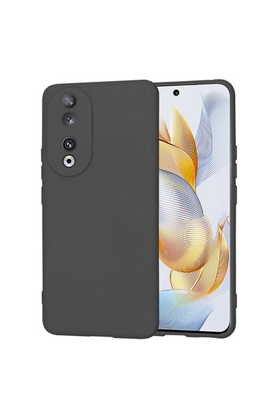 Dali Protective Case Compatible with Honor 90, SoftFlex, Silicone, Black
