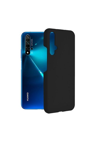Dali Protective Case compatible with Huawei nova 5T / Honor 20, Soft Edge Silicone, Black