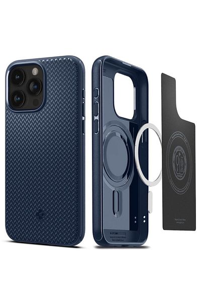 Spigen Protective Case Mag Armor Compatible with Apple iPhone 15 Pro Max, MagSafe, Textured, TPU, Na
