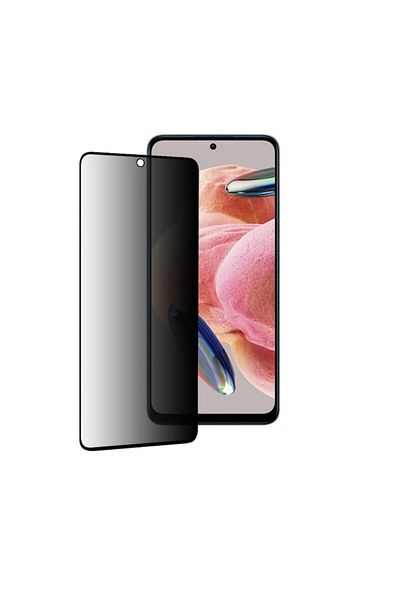 Dali Privacy Screen Protector for Xiaomi Redmi Note 12/Poco X5, Full Glue, 111D, Tempered Glass, Black