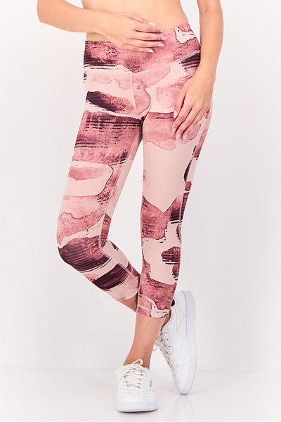 Reebok Women Sportswear Fit Camouflage Training Tights, Multicolor