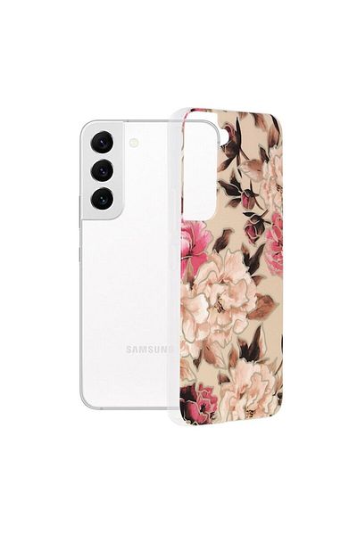 Dali Protective Case Compatible with Samsung Galaxy S22, Marble Series, TPU, Mary Berry Nude, Multicolor