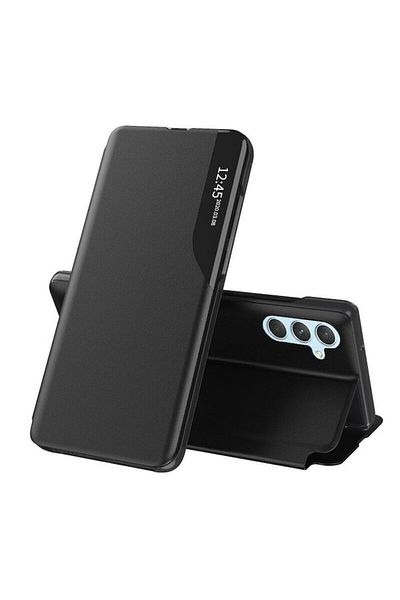Dali Protective Flip Cover Case Compatible with Samsung Galaxy A34 5G, eFold, Leather, Black