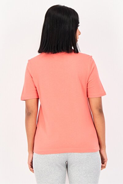 Reebok Women Sportswear Fit Brand Logo Outdoor T-Shirt, Coral