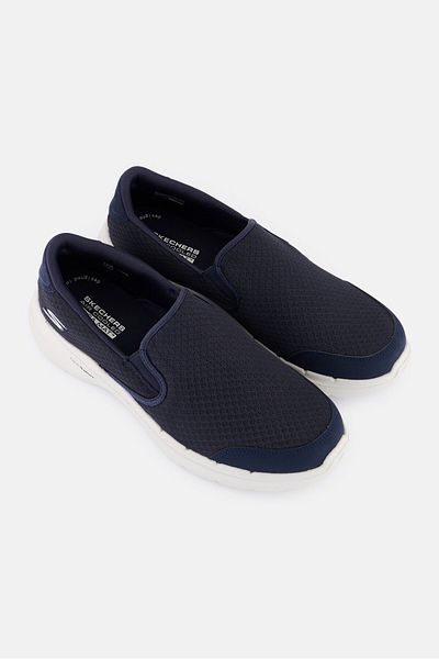SKECHERS حذاء المشي جو ووك 6 ريكويزيت سهل الارتداء للرجال، أزرق داكن