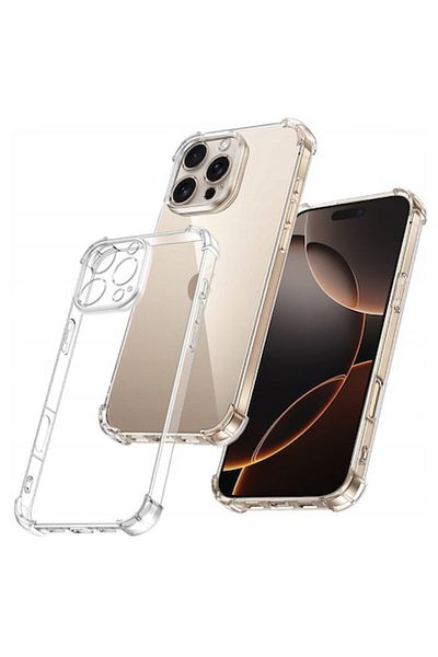 Dali Protective Case Compatible with Apple iPhone 16 Pro, ShockProof, Reinforced Corners, Clear Silicone,