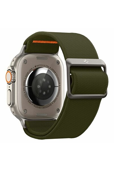 Dali Textile Strap for Apple Watch 42/44/45/49mm, Fit Lite Ultra, Dark Green