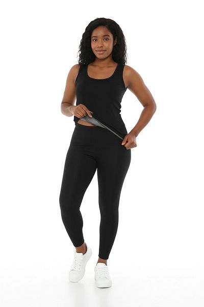 SAUNA SUIT Ciorapi termici Original Premium pentru talie, burtă, șolduri, set de leggings și maieu.