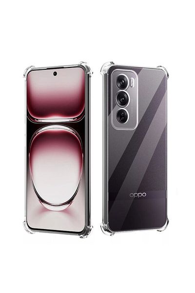 Dali Protective Case Compatible with Oppo Reno12 Pro, ShockProof, Clear Silicone, Transparent