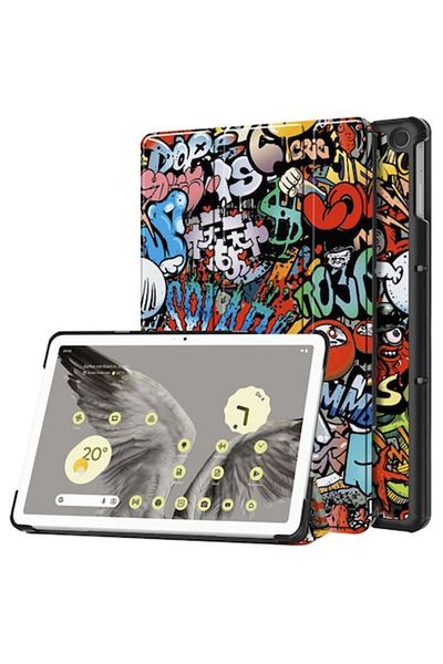 Dali Protective Flip Cover Case for Google Pixel Tablet - FoldPro, Stand Type, Faux Leather, Urban Vibe,