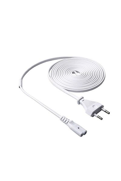 Dali Cablu de alimentare pentru TV, radiocasetă, CEE 7/16 la IEC 320 C7, 3 pini, 10A, 3m, alb