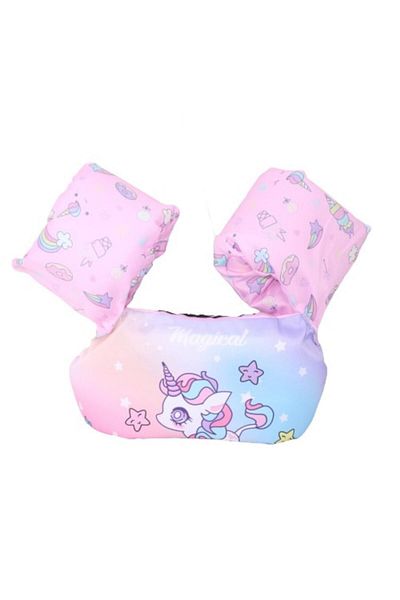 Dali Inflatable Children's Life Vest with Adjustable Straps, 14-23 kg, 2-6 Years, Unicorn Model, Purple