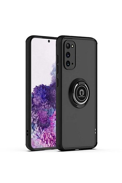 Dali Protective Case Compatible with Xiaomi Redmi A3, Glinth Series, Magnetic Ring, TPU, Black-Transparen
