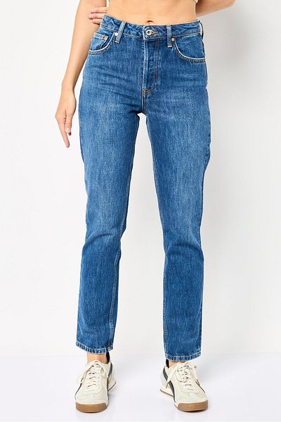 Gant Women Regular Fit Washed Non-Stretchable Denim Jeans, Blue