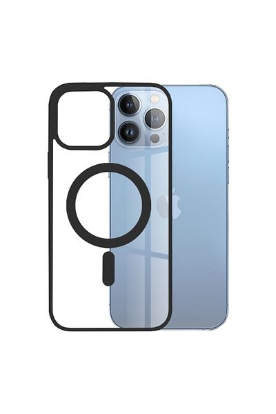 dalip Carcasă de protecție compatibilă cu Apple iPhone 13 Pro Max, MagSafe Pro, silicon, transparentă