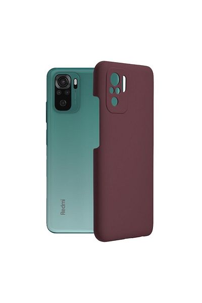 Dali Protective Case Compatible with Xiaomi Redmi Note 10 4G/Note 10S/Poco M5s, Soft Edge, Silicone, Plum