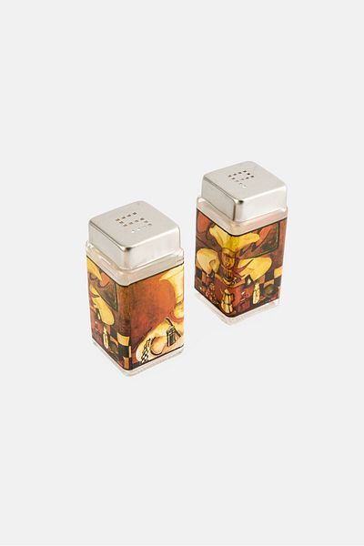 Precious Home 2 Pieces Special Pasta And Salad Spice Jars Set, Multicolor