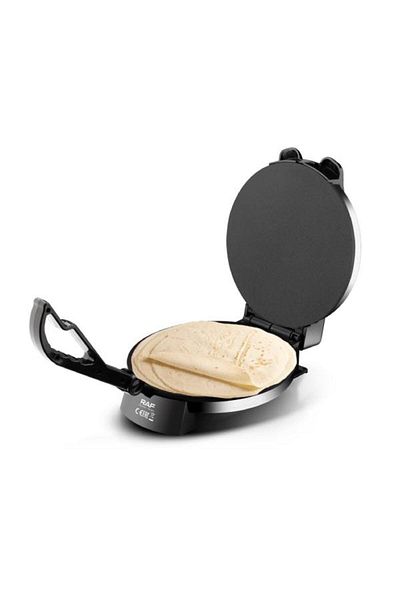 raf 10" Electric Roti Maker – 1800W Non-Stick Crepe, Chapati, Tortilla Press, Indian Style Cooker