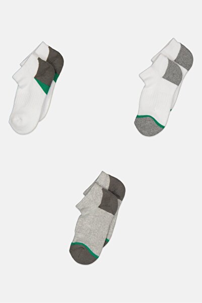 Rocawear Toddlers Boys 3 Pairs Solid Ankle Socks, Multicolor