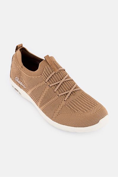 SKECHERS Women Arch Fit Flex Slip On Walking Shoes, Tan