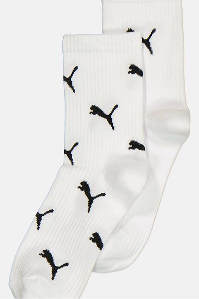 Puma Women 2 Pairs Brand Logo Classic Socks, Multicolor