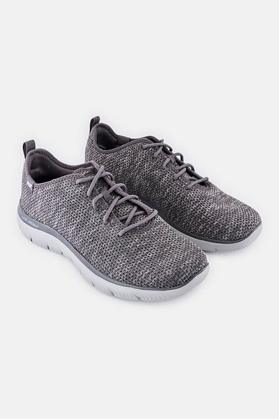 SKECHERS Men Summits Doharis Lace Up Outdoor Shoes, Charcoal