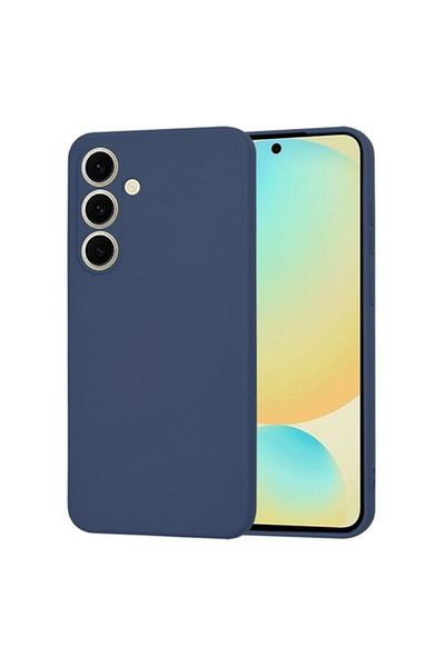Dali Protective Case Compatible with Samsung Galaxy S24 FE, SoftFlex, Silicone, Dark Blue