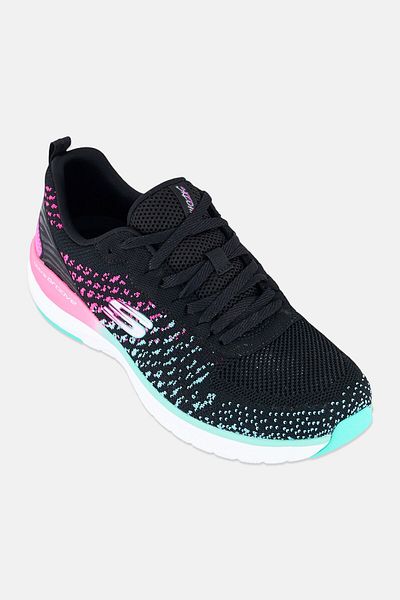 SKECHERS Women Ultra Groove Glamour Quest Lace Up Running Shoes, Multicolor
