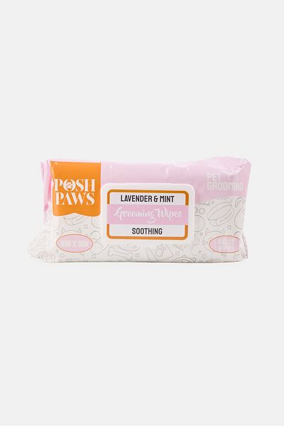 Posh Paws 150 منديلًا للعناية بالشعر برائحة اللافندر والنعناع، متعدد الألوان