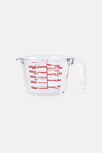 Cuisine Art Borosilicate Glass Measuring Cup 500ml, Transparent
