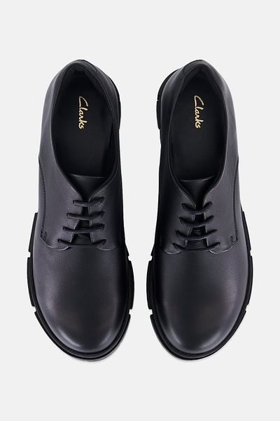 CLARKS Women Lace Up Casual Shoes, Black