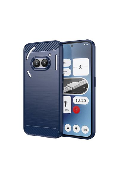 Dali Protective Case Compatible with Nothing Phone 2a/2a Plus, Carbon Silicone, Dark Blue