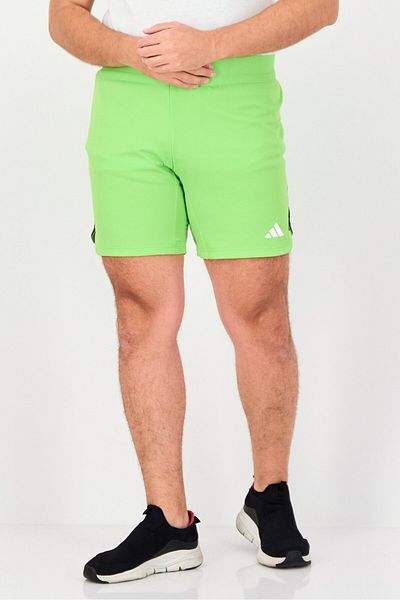 adidas Men Sportswear Fit Brand Logo Training Shorts, Lime Green