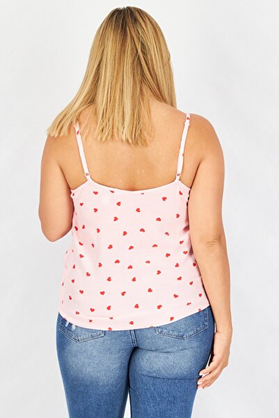Style Cheat Women V-Neck Sleeveless Printed Top, Pink