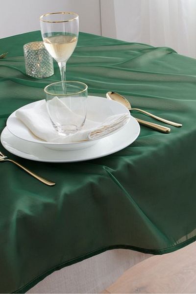 Tchibo Organza Table Cloth 150 x 275 cm, Green
