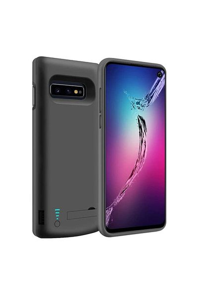 Dali Protective Case Compatible with Samsung Galaxy S10e, 5000mAh Battery, Power Pro, Black