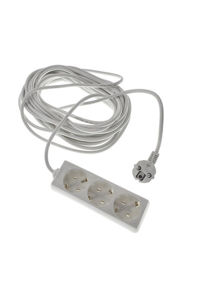 Dali Prelungitor cu 3 prize Schuko, 10 m, 3500 W, alb