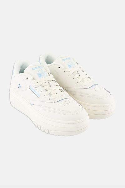 Reebok حذاء نسائي خارجي برباط إضافي من Club C، أبيض