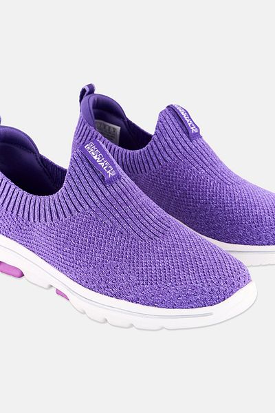 SKECHERS Women Go Walk 5 Slip On Outdoor Shoes, Lavender