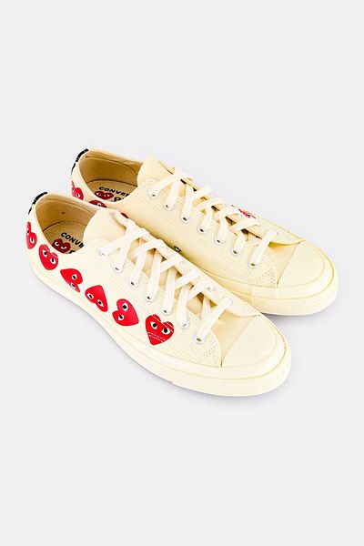 converse Men Textured Lace Up Shoes, Beige