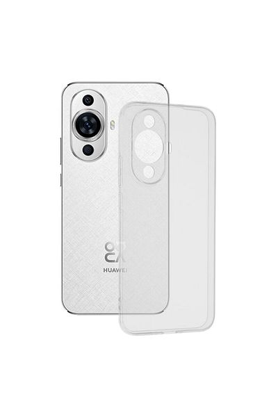 Dali Protective Case Compatible with Huawei Nova 11, Clear Silicone, Transparent