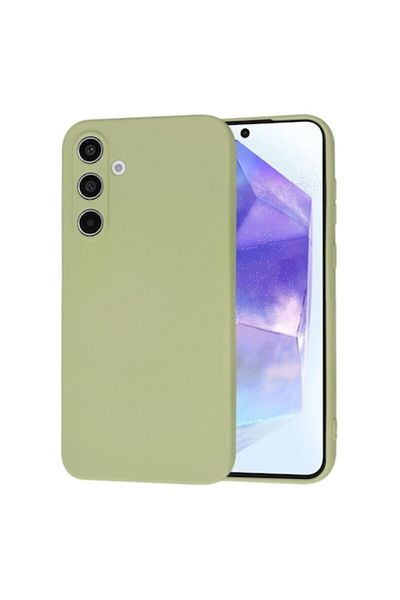 Dali Protective Case Compatible with Samsung Galaxy A55 5G, Matt Case, Silicone, Green